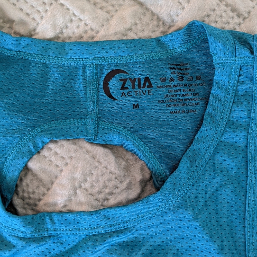 Zyia active mesh tank Green